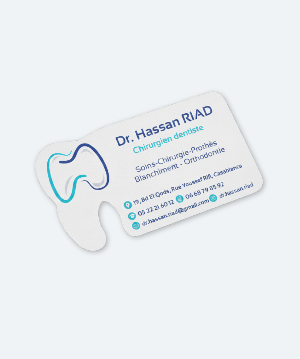 Carte de visite pour Dentiste